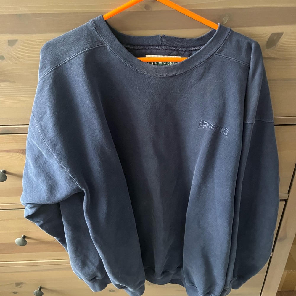 Levi's Men's Deep Blue Crewneck Sweater